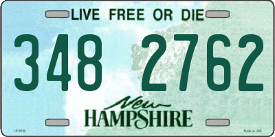 NH license plate 3482762