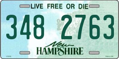 NH license plate 3482763