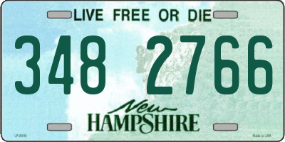 NH license plate 3482766