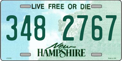 NH license plate 3482767