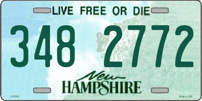 NH license plate 3482772