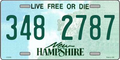 NH license plate 3482787