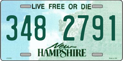 NH license plate 3482791