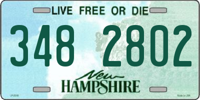 NH license plate 3482802