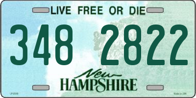 NH license plate 3482822