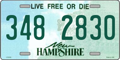 NH license plate 3482830