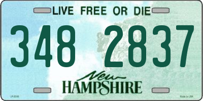 NH license plate 3482837