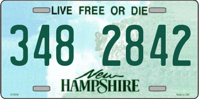 NH license plate 3482842