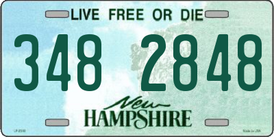 NH license plate 3482848