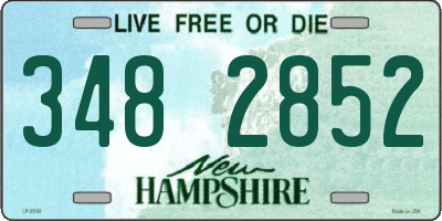 NH license plate 3482852