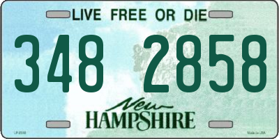 NH license plate 3482858