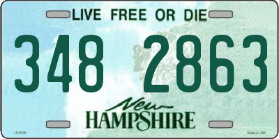 NH license plate 3482863