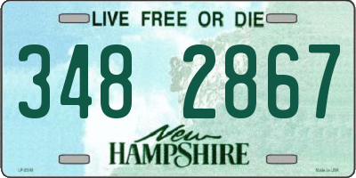 NH license plate 3482867