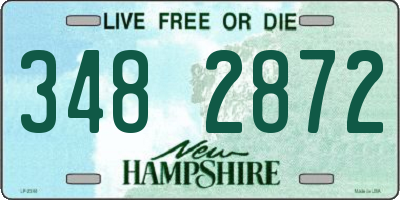NH license plate 3482872