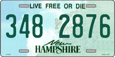 NH license plate 3482876