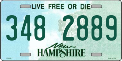NH license plate 3482889