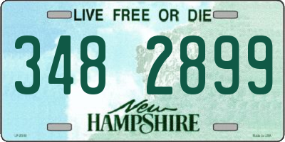 NH license plate 3482899