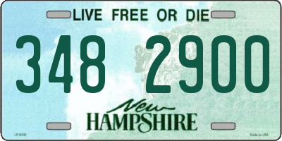 NH license plate 3482900