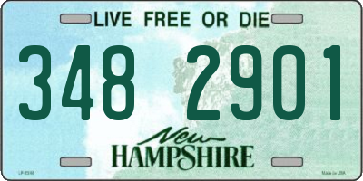 NH license plate 3482901