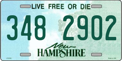 NH license plate 3482902