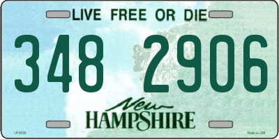 NH license plate 3482906