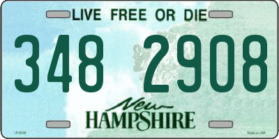 NH license plate 3482908