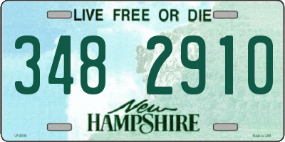 NH license plate 3482910