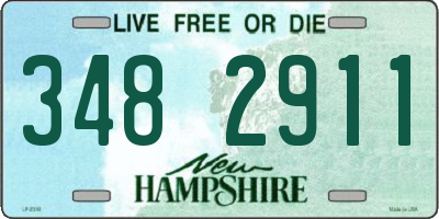 NH license plate 3482911