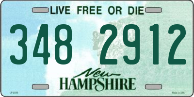 NH license plate 3482912