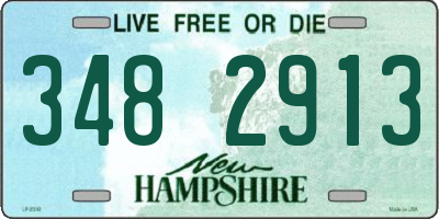 NH license plate 3482913