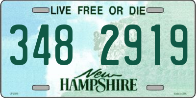 NH license plate 3482919