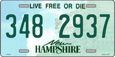 NH license plate 3482937