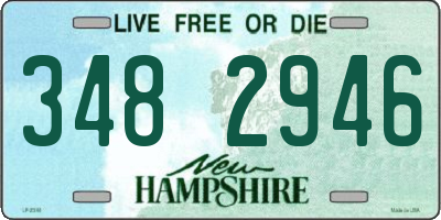 NH license plate 3482946