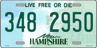 NH license plate 3482950