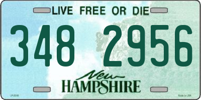 NH license plate 3482956