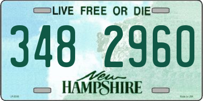 NH license plate 3482960
