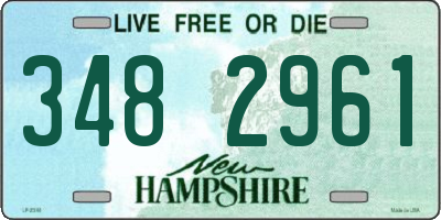 NH license plate 3482961