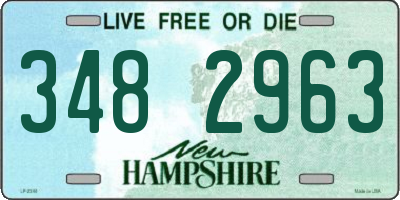 NH license plate 3482963