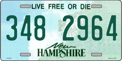 NH license plate 3482964