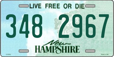 NH license plate 3482967
