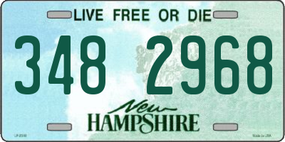 NH license plate 3482968