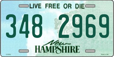NH license plate 3482969