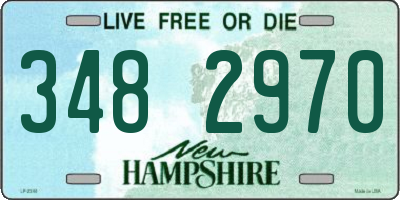 NH license plate 3482970