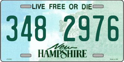 NH license plate 3482976