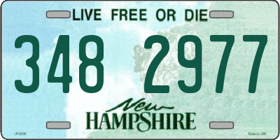 NH license plate 3482977