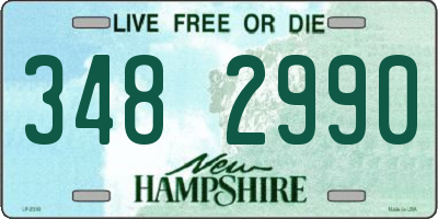 NH license plate 3482990