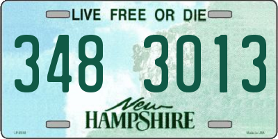 NH license plate 3483013