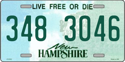 NH license plate 3483046