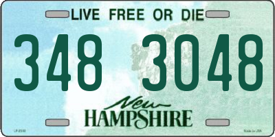 NH license plate 3483048