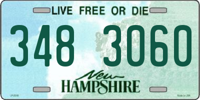 NH license plate 3483060